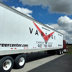 Picture of Vantage Truck Trailer white with Vantage Logo