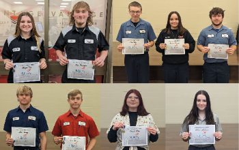 Vantage students advancing to State SkillsUSA competition. 